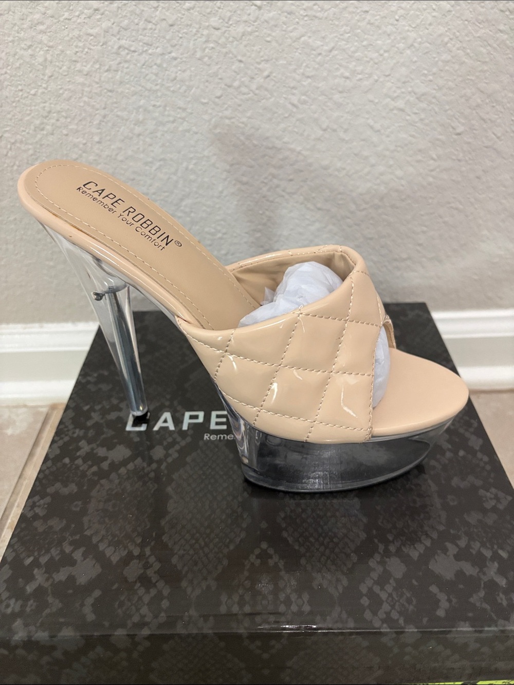 Quilted Platform  Heels